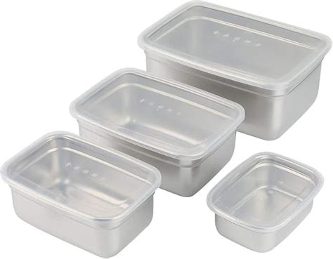 stainless steel box with plastic lid|rectangular metal containers with lids.